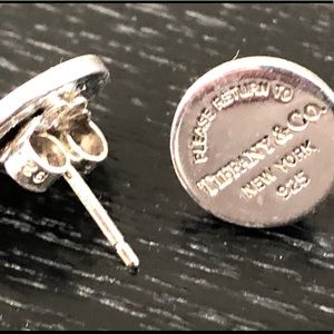 Tiffany & Co. New York Round Earrings Sterling